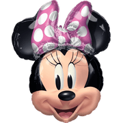 Anagram: Minnie Mouse Forever – Officially Licensed SuperShape Helium Foil Balloon – Happy Birthday Party Decorations for Boys & Girls, Arrives Uninflated, 26” H x 21” W Inflated Size