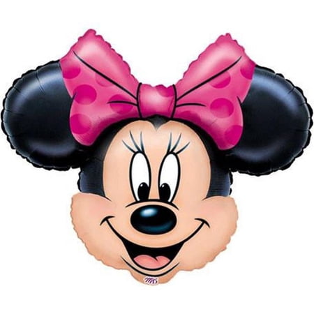 Anagram Minnie Mouse Head Mini Shape Balloon, Pink