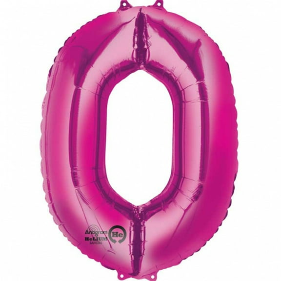 Anagram Mylar Pink Number Balloons (Each)