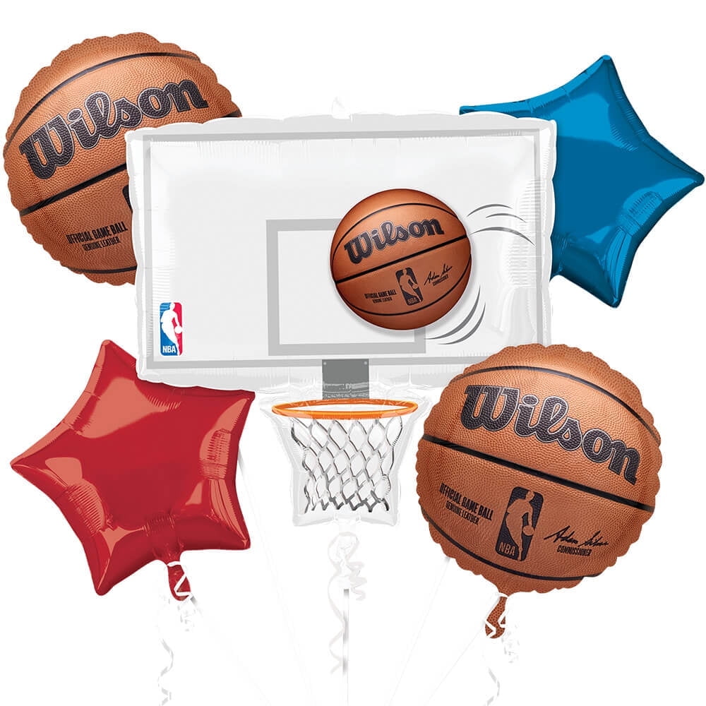 Anagram NBA Wilson Basketball Bouquet (5 piece) - Party Supplies Decorations