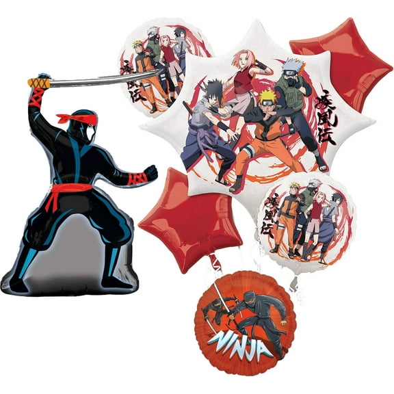 Anagram Naruto Stealth Ninja Birthday Party Supplies Balloon Bouquet Decorations