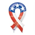 thumbnail image 1 of Anagram Patriotic Ribbon Super Shape 36 in Foil Balloon, Red White Blue, 1 of 1