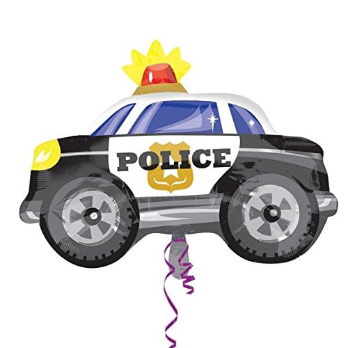 Anagram Police Car Shaped Junior Shape Foil Balloon