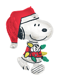 LRG SHP PEANUTS SANTA SNOOPY