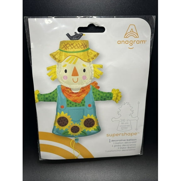 Anagram Scarecrow Supershape 36 Inch Decorative Balloon Scarecrow Themed Party