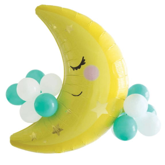 Anagram - Sleeping Moon Balloon Bouquet (32 in w. x 33 in h.)