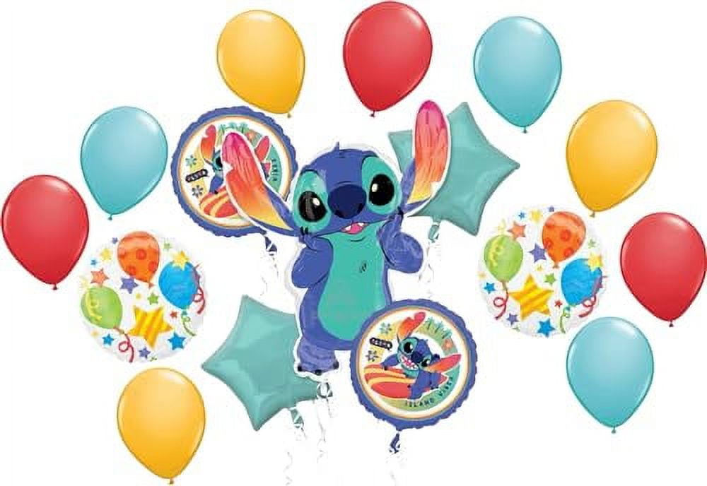 Anagram Stitch 16pc Birthday Party Foil Balloons