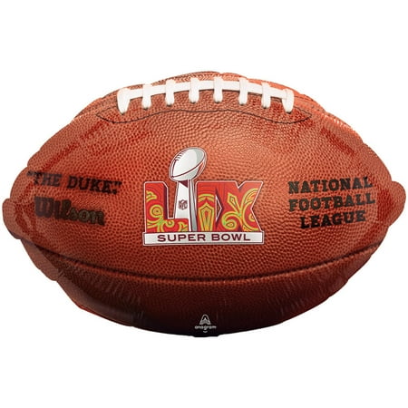Anagram Super Bowl LIX 59 2025 Party Brown 19IN Football Standard Shape Foil Balloon