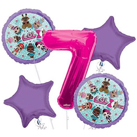 Anagram Surprise Balloon Bouquet Balloons, Foil, 5 pieces