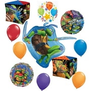 Anagram TMNT Party Supplies Teenage Mutant Ninja Turtle Birthday Cubez Balloon Bouquet Decorations