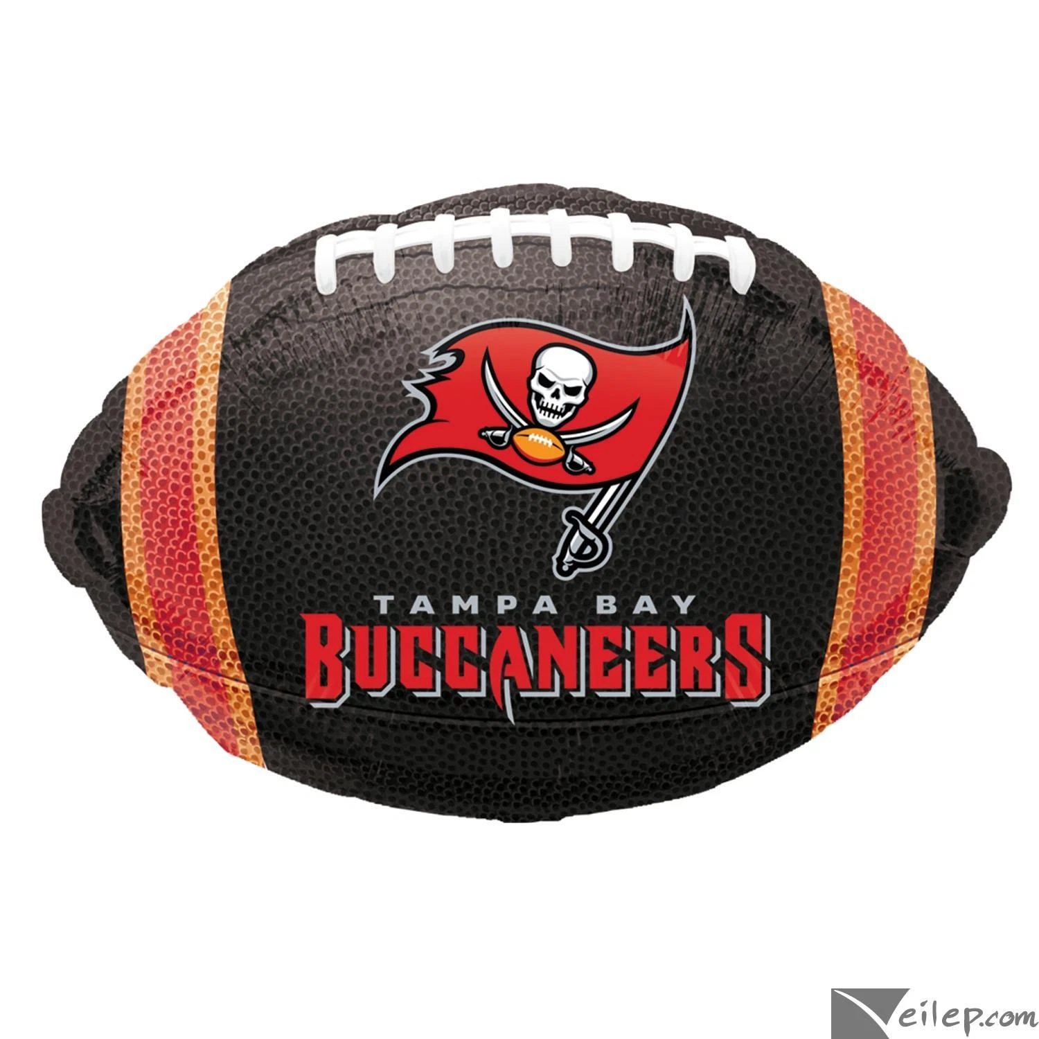 Anagram Tampa Bay Buccaneers 21" Football Football Foil Jr Shape Balloon, Bla...