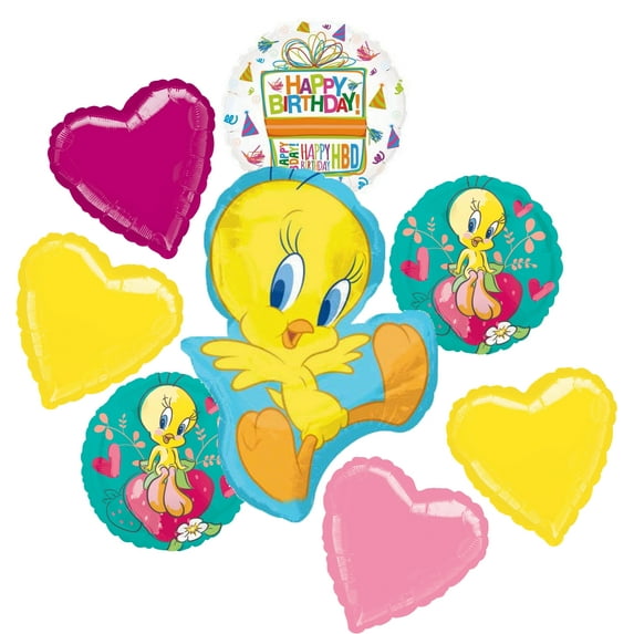 Anagram Tweety Bird Party Supplies Birthday Balloon Bouquet Decorations