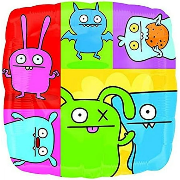 Anagram Ugly Doll Birthday Party and Celebration Foil Balloon, 17", Multicolored