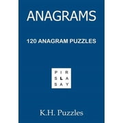 Anagrams 120 Anagram Puzzles Paperback by K H Puzzles