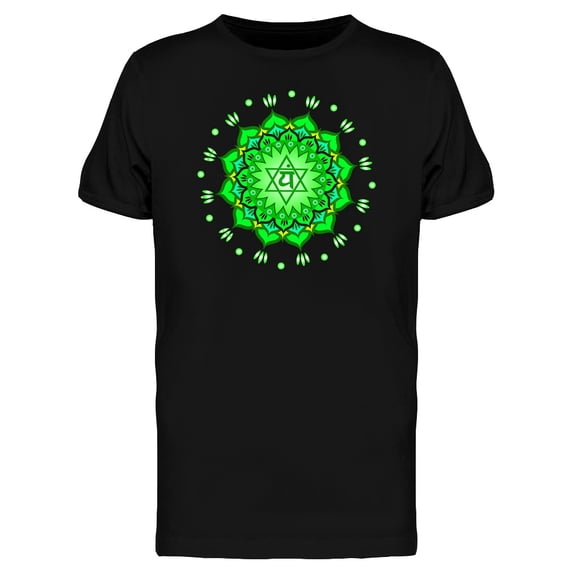 Anahata Chakra Mandala T-Shirt Men -Image by Shutterstock, Male 3X-Large
