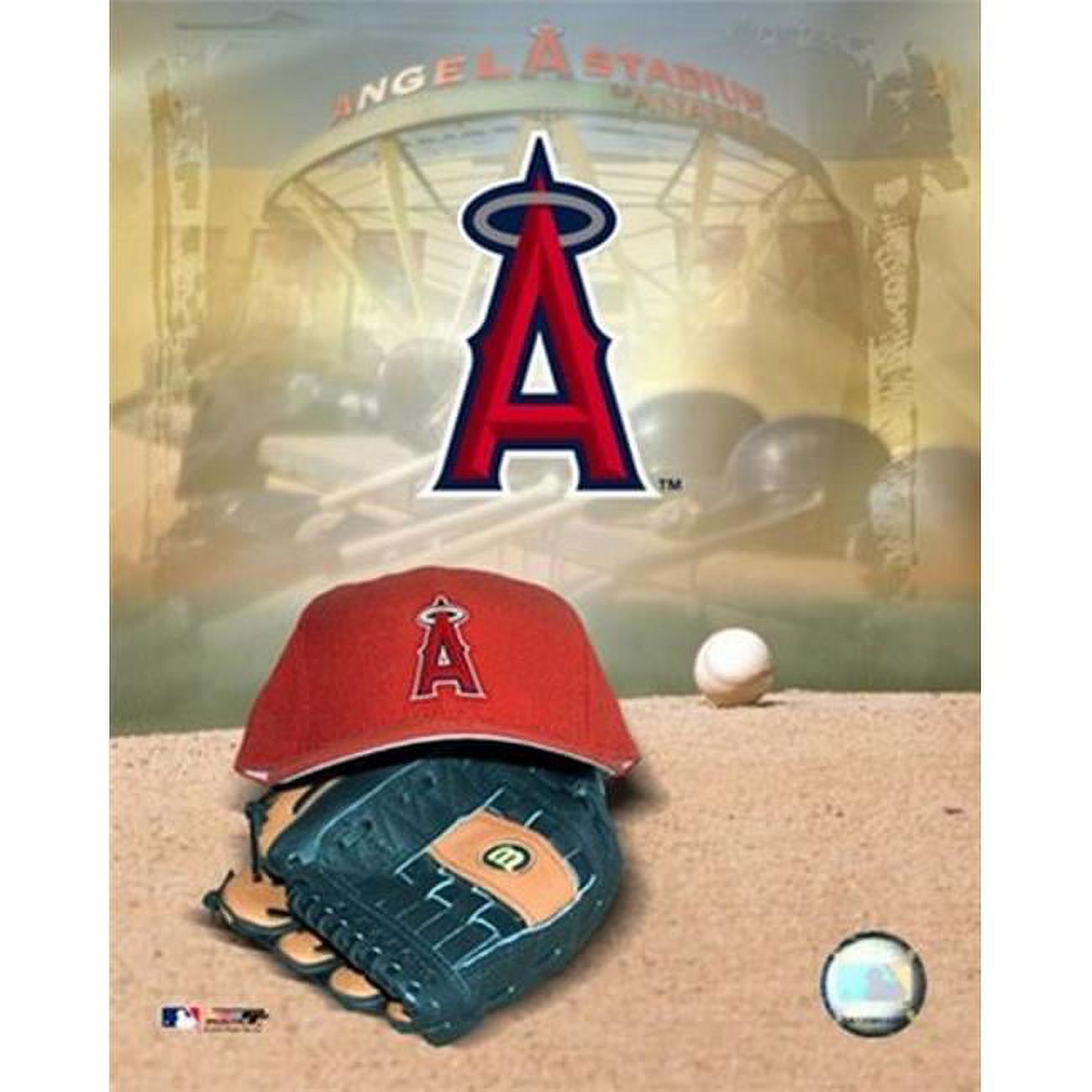 Anaheim Angels - '05 Logo Cap and Glove Sports Photo - Walmart.com