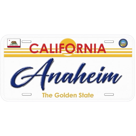 Anaheim CA TAG04 Novelty Car Auto License Plate
