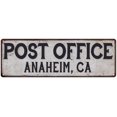 thumbnail image 1 of Anaheim, Ca Post Office Metal Sign Vintage 8x24 108240011047, 1 of 1