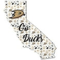 thumbnail image 1 of Anaheim Ducks 12'' Floral State Sign, 1 of 1