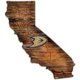 thumbnail image 1 of Anaheim Ducks Distressed State Cutout Sign, 1 of 1