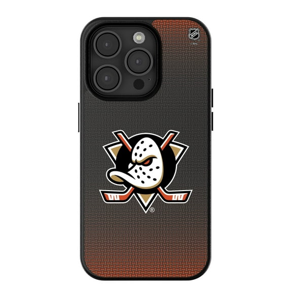 Anaheim Ducks Linen Logo iPhone Magnetic Bump Case