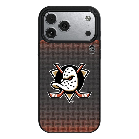 Anaheim Ducks Linen Logo iPhone Magnetic Bump Case