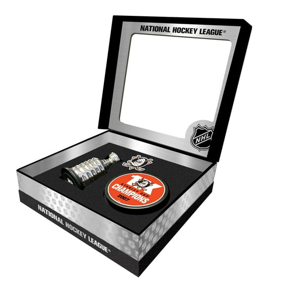 Anaheim Ducks Stanley Cup Champions Mini Replica Stanley Cup & Puck Gift Box Set