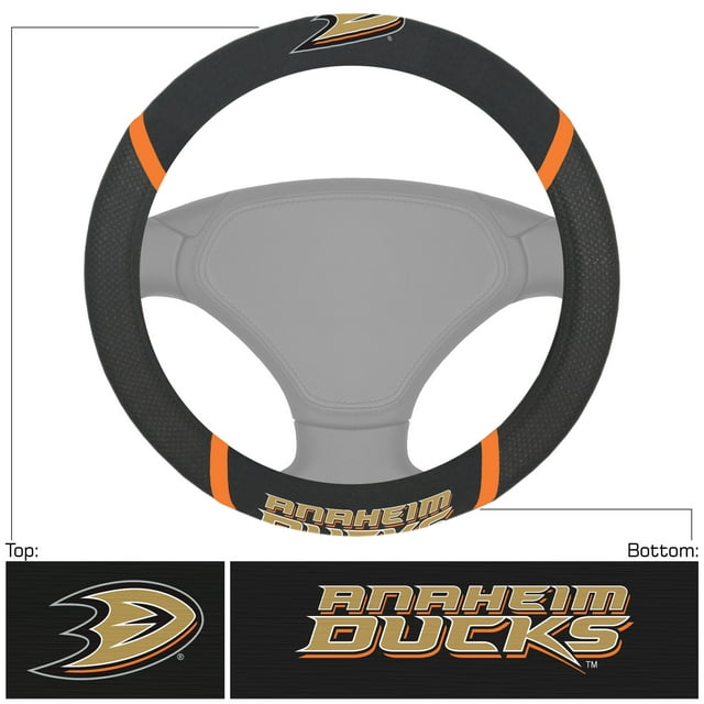 Anaheim Ducks Steering Wheel Cover 15"x15"