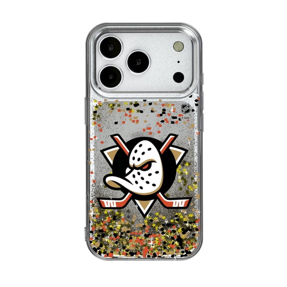 Anaheim Ducks iPhone Confetti Glitter Case
