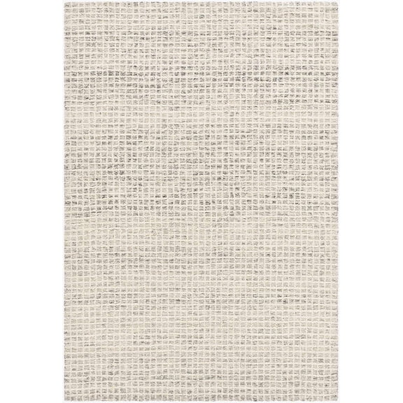 BoutiqueRugs Anahid Contemporary Area Rug - Light Silver, Off White, Slate Blue - 2' x 3'