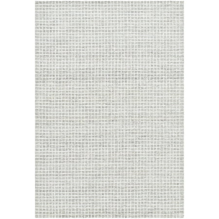 BoutiqueRugs Anahid Contemporary Area Rug - Light Silver, Off White, Slate Blue - 2' x 3'