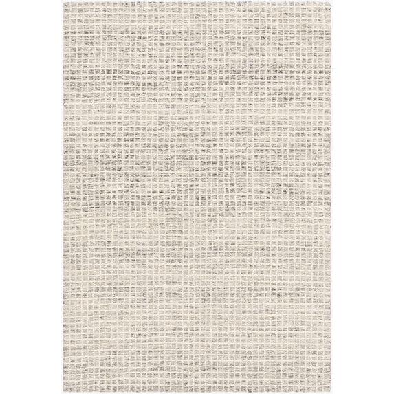 BoutiqueRugs Anahid Contemporary Area Rug - Light Silver, Off White, Slate Blue - 9' x 12'