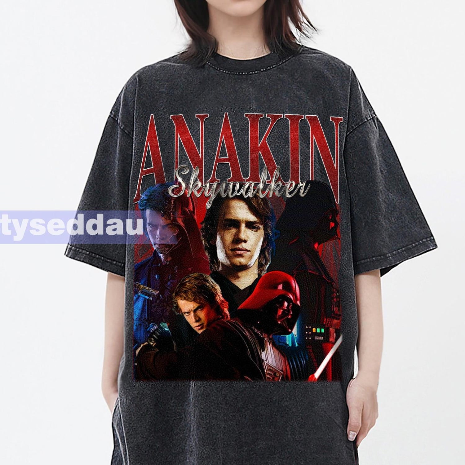 Anakin Skywalker Vintage Washed T-Shirt, Anakin Skywalker Homage ...