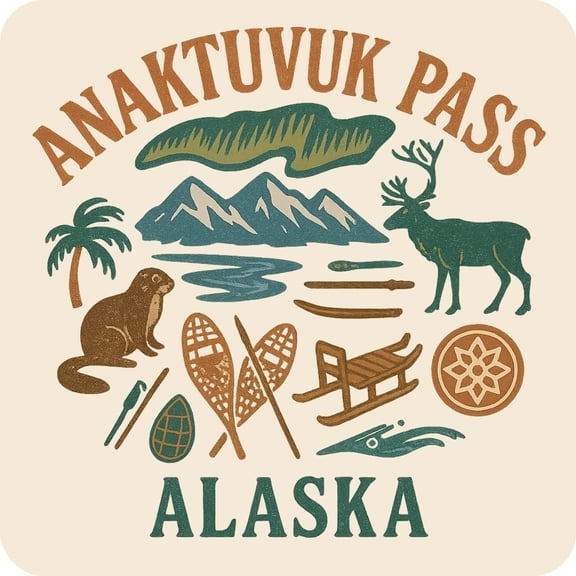 Anaktuvuk Pass Alaska Keepsakes Souvenir Vinyl Sticker – Destination Travel Keepsake Collectible (4-Inches Wide)