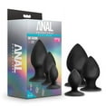 thumbnail image 1 of Anal Adventures Platinum - Silicone Anal Stout Plug Kit - Black, 1 of 1