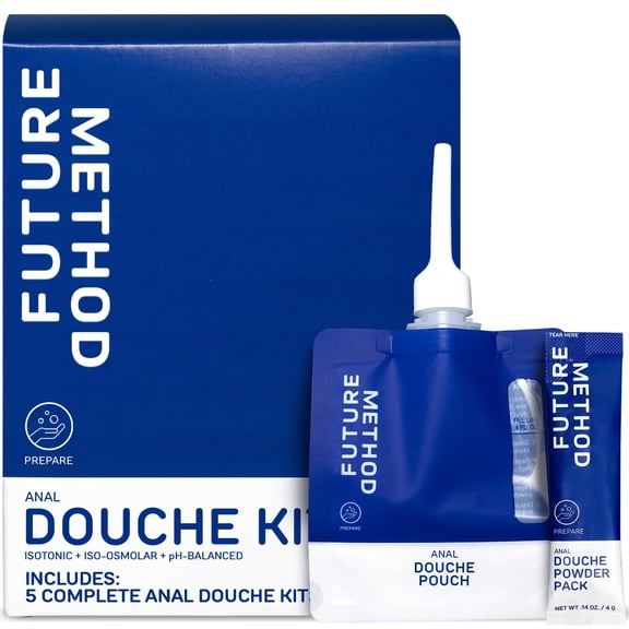 Anal Douche Kit 200ml - Disposable Intimate Wash - All-in-1 Anal Cleaner with Isotonic and Iso-Osmolar Solution - Hydrating and Calming Gentle Care for Safe and Confident Play, (Pack of 5)