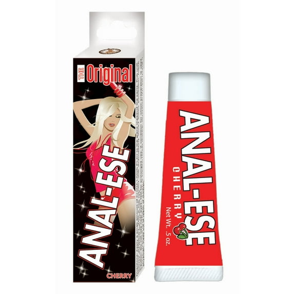 Anal-Ese Desensitizing Gel, Flavored Personal Lubricant, Cherry 0.5 oz (Pack of 6)