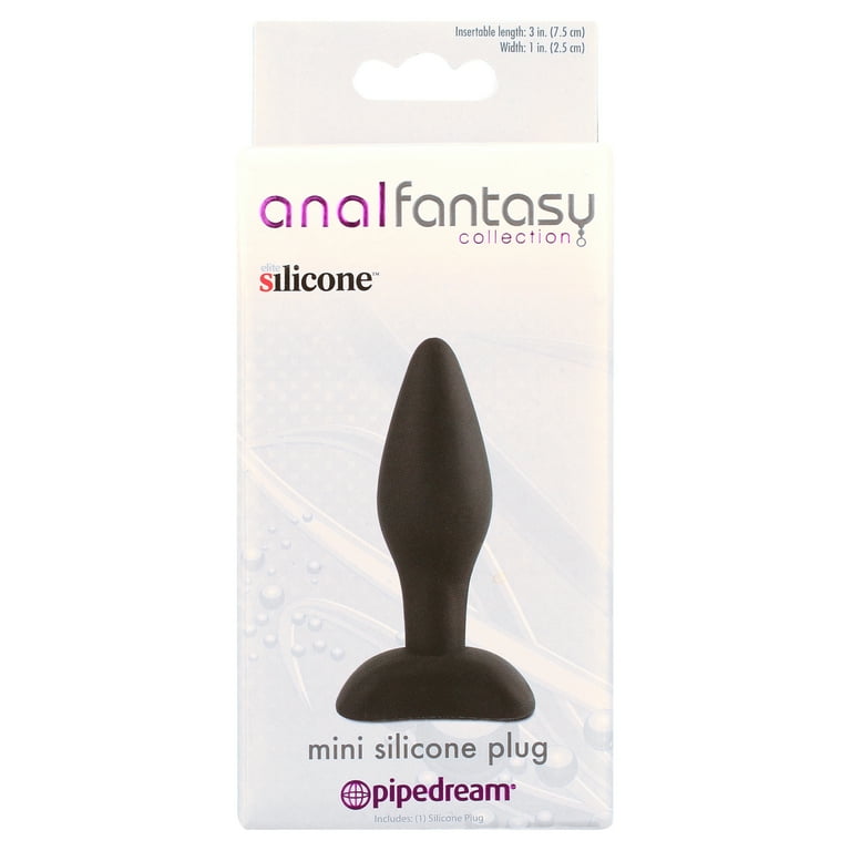 Anal Fantasy Collection Mini Silicone Plug - Black - Walmart.com