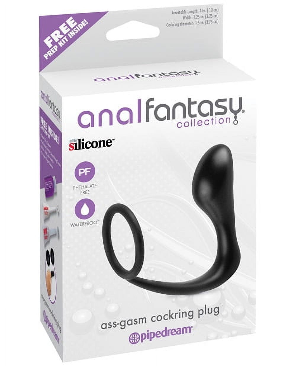 Anal Butt Plug With Cock Ring - Anal Fantasy Penis Ring and Anal Plug - Walmart.com