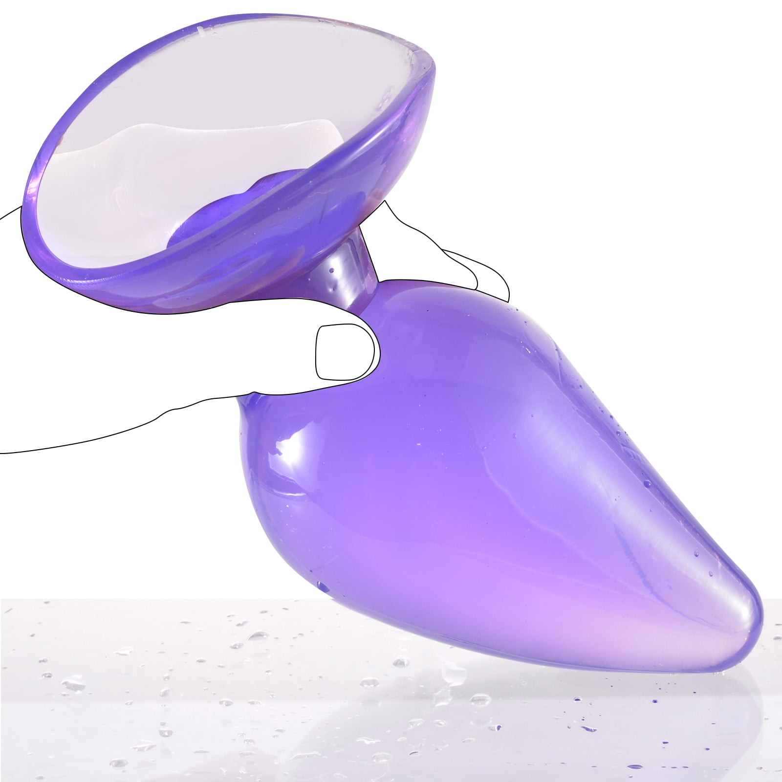MATATA Anal Plugs Sex Toys, 6.88in Soft TPE Butt Plugs Prostate Masturbation G-spot Dildos