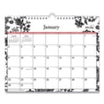thumbnail image 1 of Analeis Wall Calendar, Analeis Floral Artwork, 11 x 8.75, White/Black/Coral Sheets, 12-Month (Jan to Dec): 2024 | Bundle of 2 Each, 1 of 4
