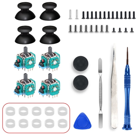 Analog 3D Joysticks Replacement for P5 Controllers, Joysticks Part with Repair ScrewdriverKit for P5 Controllers