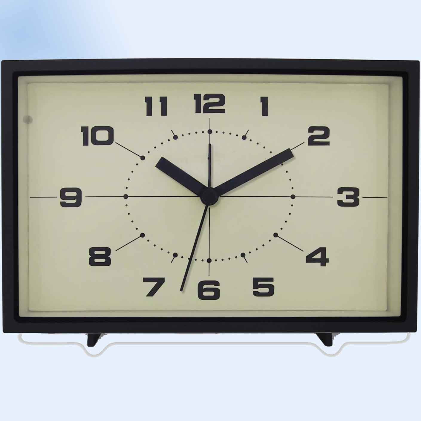 Analog Alarm Clock, Silent Non Ticking with Night Light, Battery ...