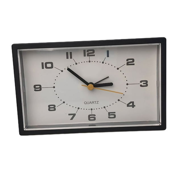 Analog Alarm Clock Silent Non Ticking Small Clock Home Decor For