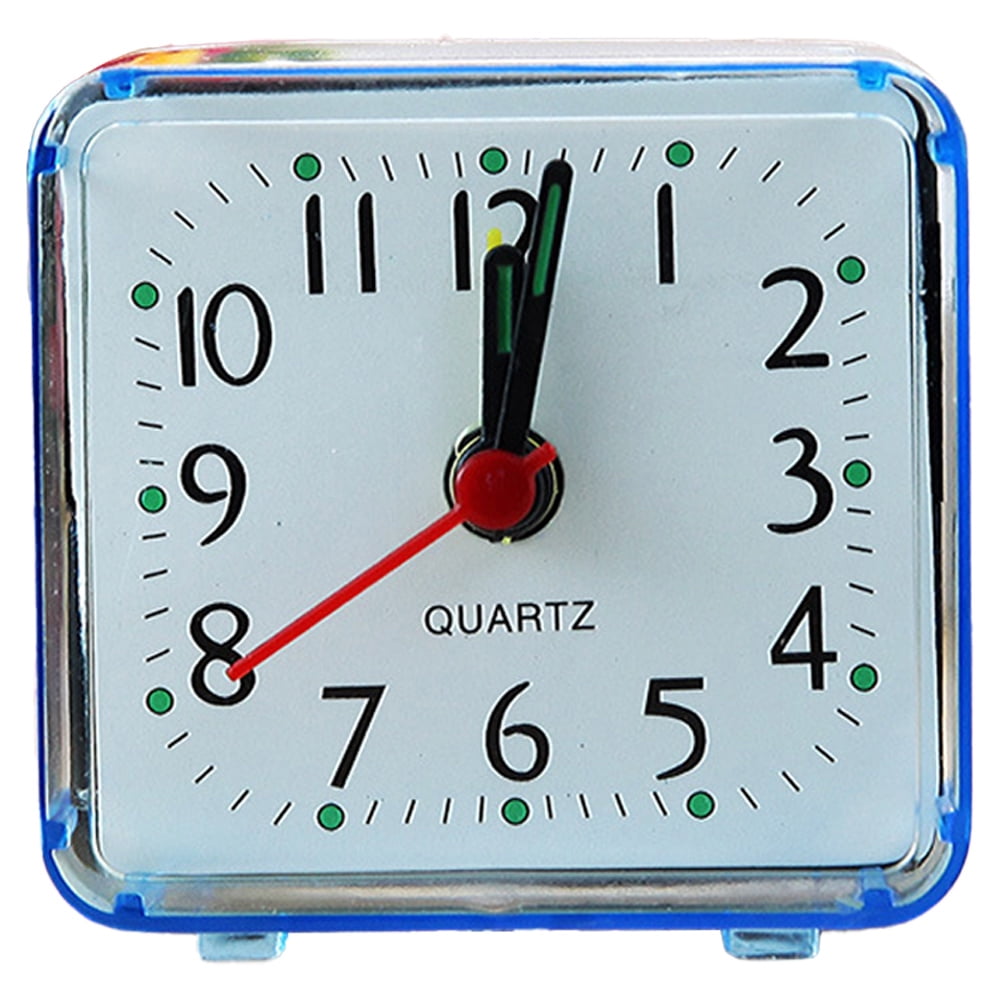 Analog Alarm Clock, Silent Non Ticking Small Clock, Travel Alarm Clock