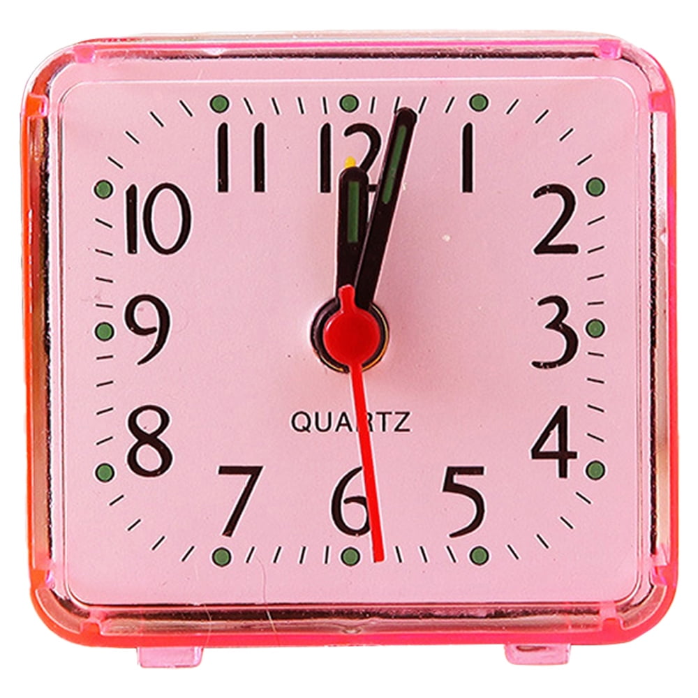 Analog Alarm Clock, Silent Non Ticking Small Clock, Travel Alarm Clock