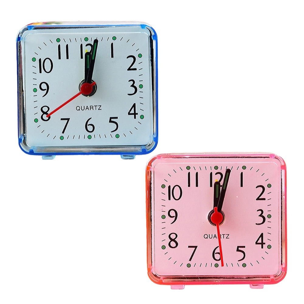 Newest Analog Alarm Clock, Silent Non Ticking Small Clock, Travel Alarm