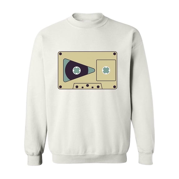 Analog Audio Tape Cassette Sweatshirt Men -Image by Shutterstock, Male Large
