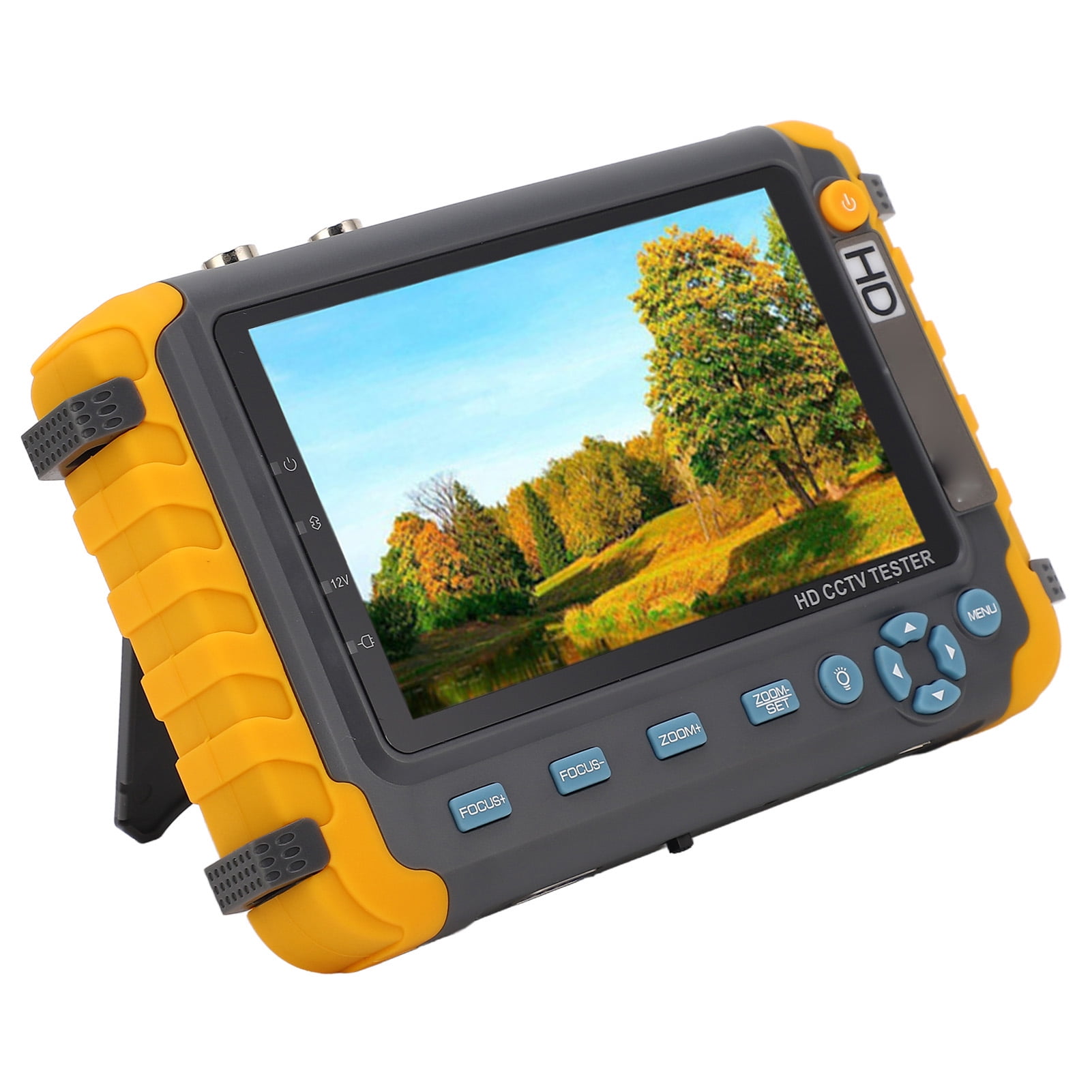 Analog Camera Tester, CCTV Tester US Plug 100240V 12V DC Output 5 Inch