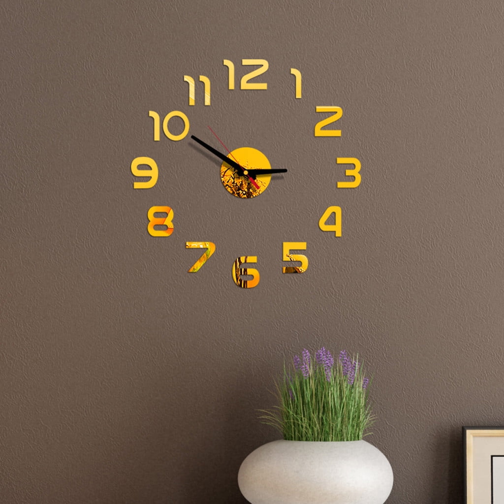 Analog Clock Mens Office Decor Time To Wake Clock For Toddlers Diy Wall